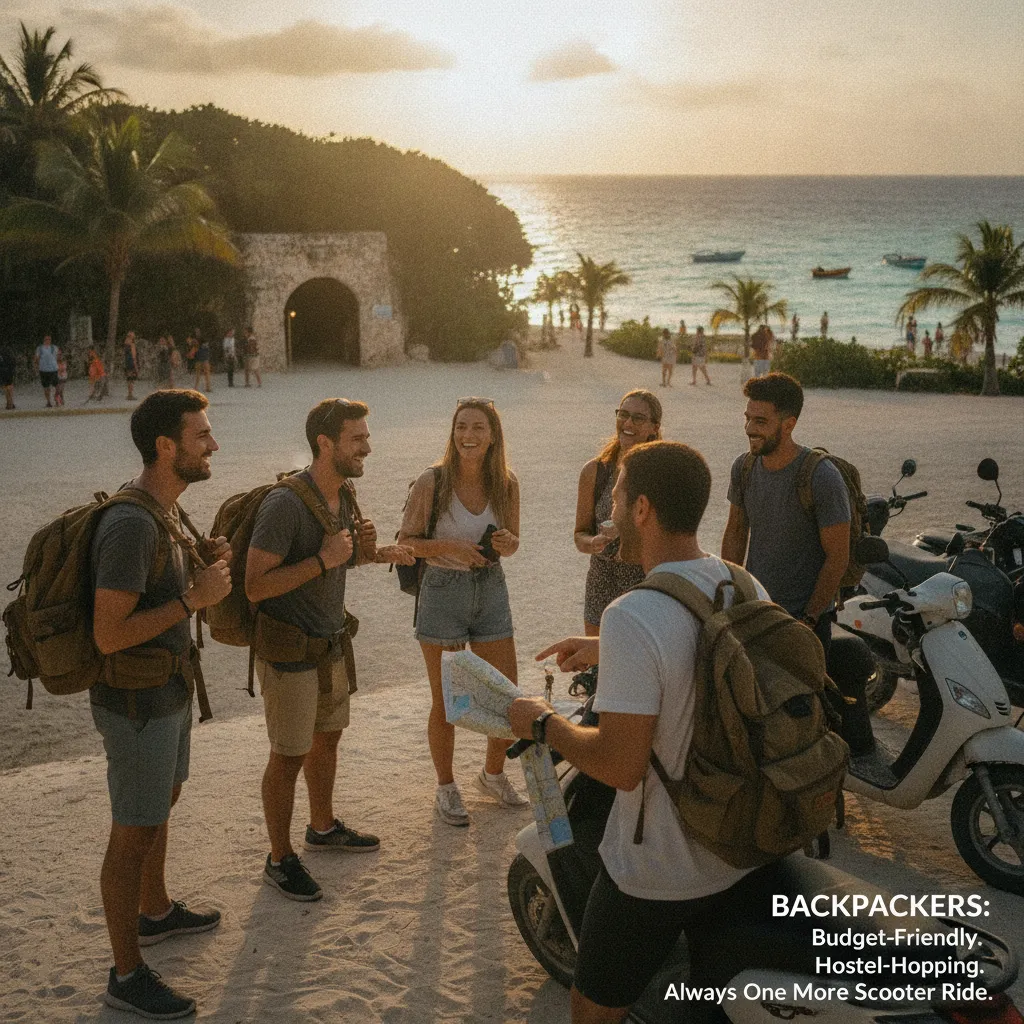 Backpackers community in Playa del Carmen